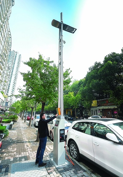 智能led路燈充電樁